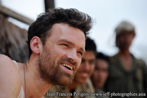 Alban Lenoir en tournage au Cambodge